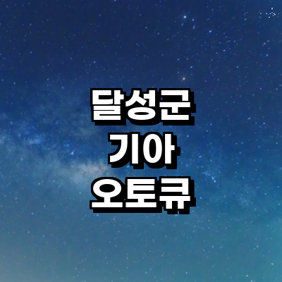 대구 달성군 기아 오토큐