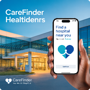 전국 주말(일요일) 문여는 병원 찾기 병원앱 이미지