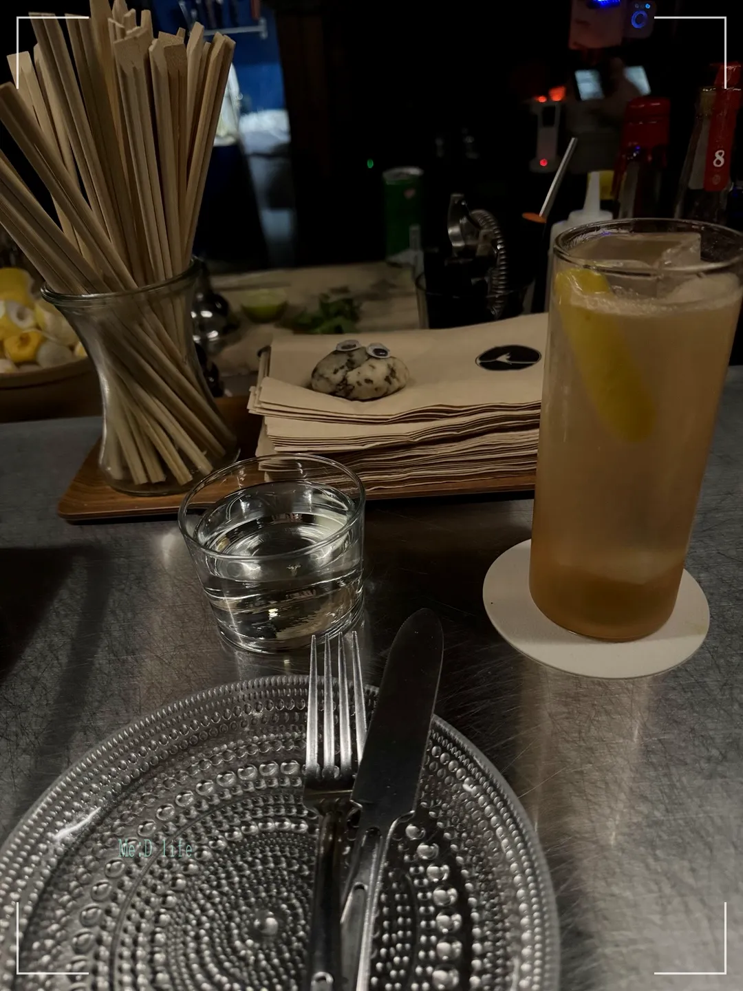 부산-광안리-LP바-바스터드-위스키-칵테일-포크-물