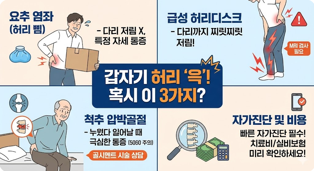 허리가 아플 때