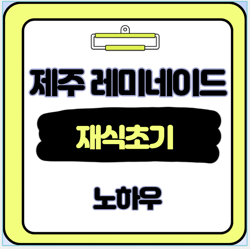 오렌지 재식 노하우