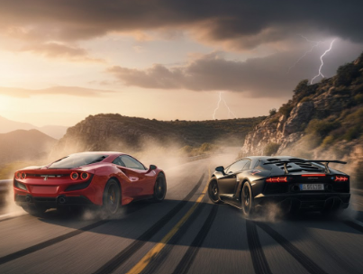 람보르기니 페라리 도전 관련 사진