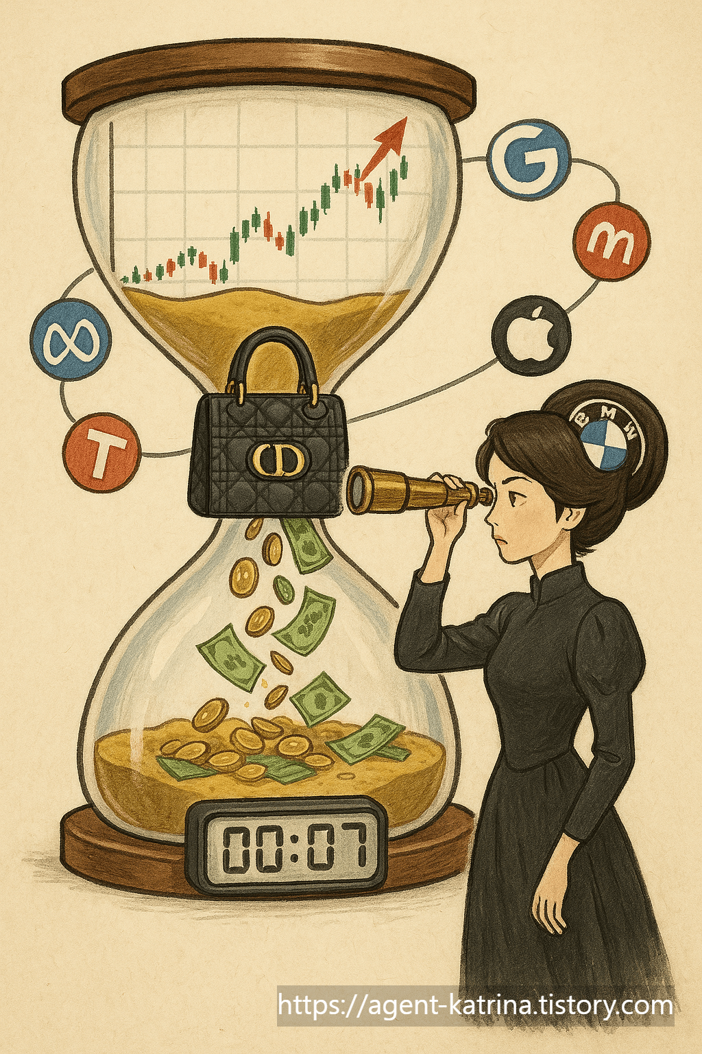 ChatGPT 지브리풍 도이치모터스 주가조작과 김건희 여사