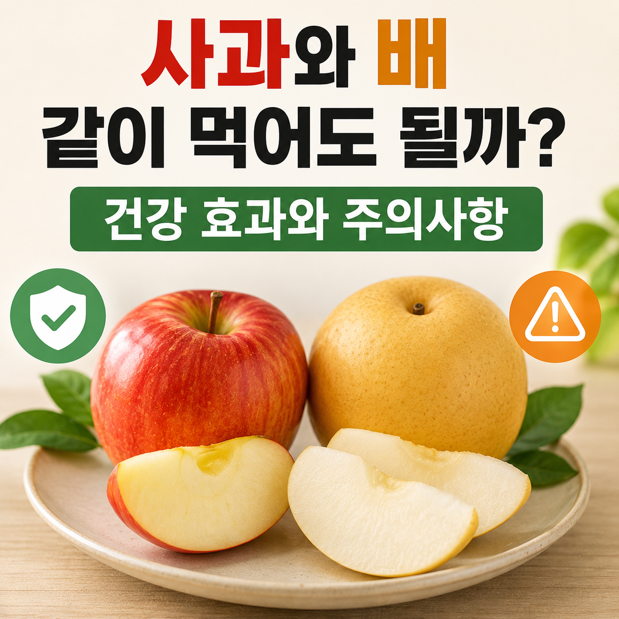 사과와 배 궁합