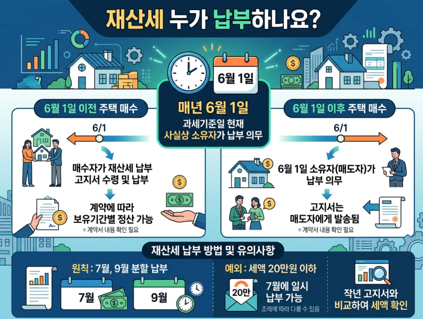 2026 재산세 납부일｜7월&middot;9월 기간 정리