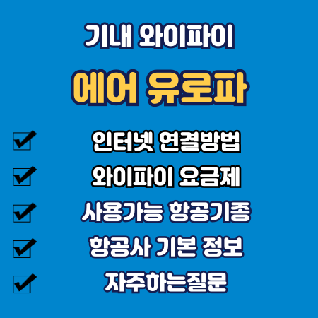 에어 유로파 기내 와이파이