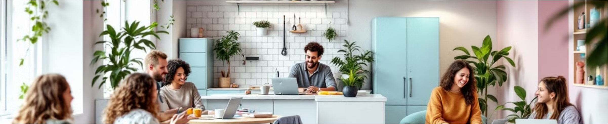 공간 공유 서비스 그림 by AI 생성