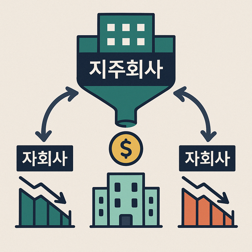 모회사 vs 자회사 &ndash; 지주사 구조가 주가에 미치는 영향 분석