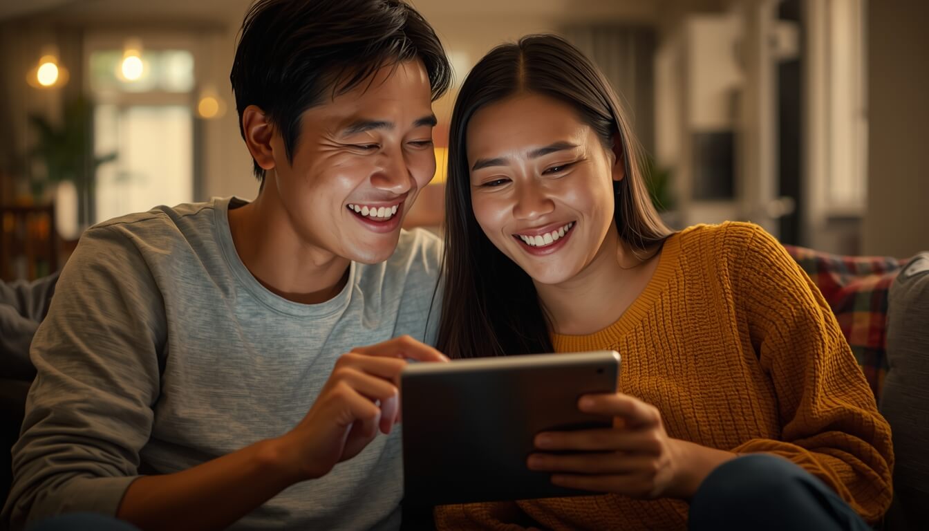 맞벌이 부부 가사 분담표 앱으로 확인하는 모습