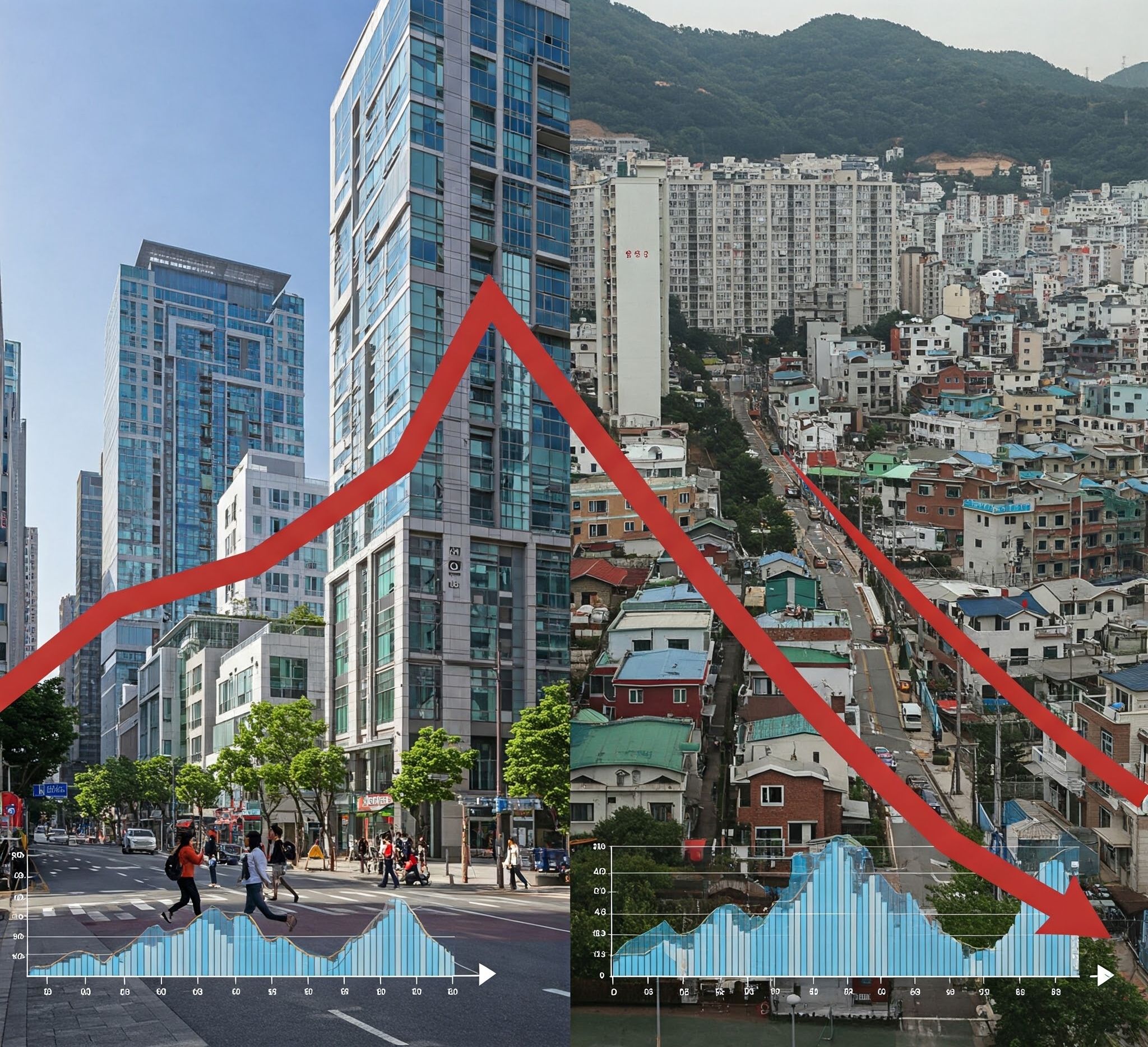 서울 아파트 가격, 지방 아파트 가격