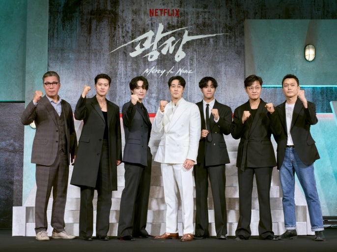 드라마 광장 시사회에 모인 남자배우들 여자배우는 없다