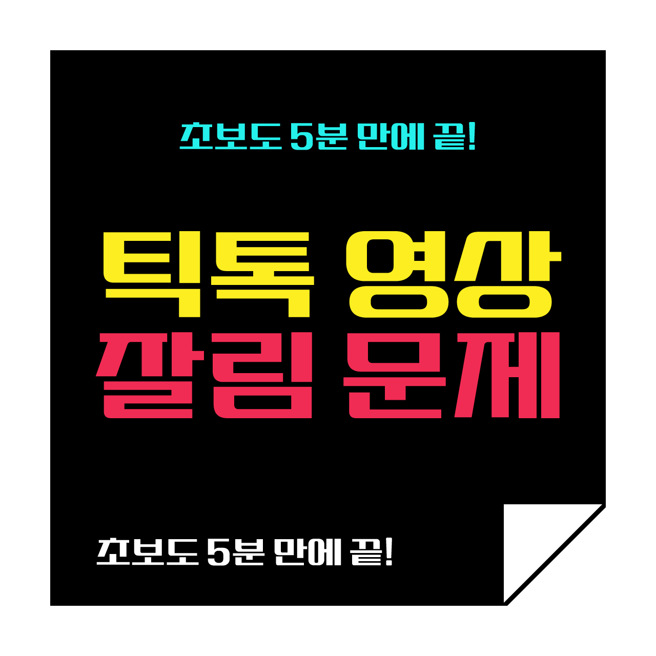 틱톡에서 영상 처음 몇 초 날아가요? 이거 따라 하면 끝!