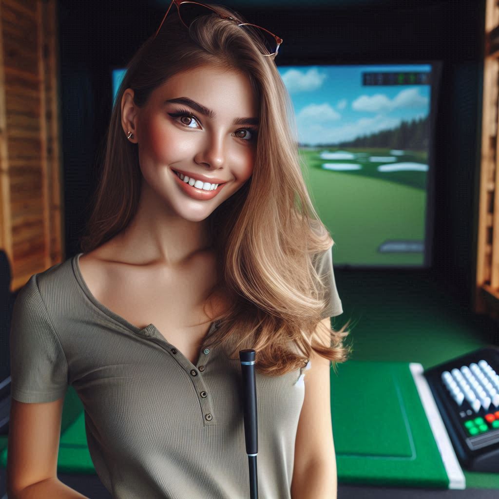 실내골프연습장 배경