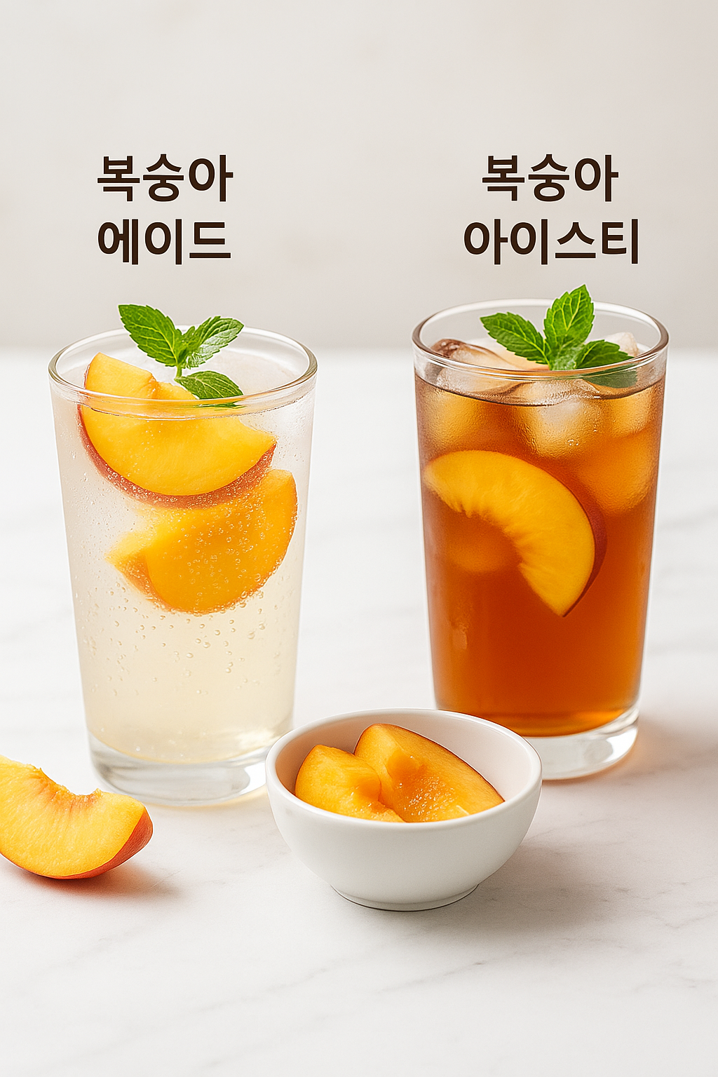 복숭아 아이스티