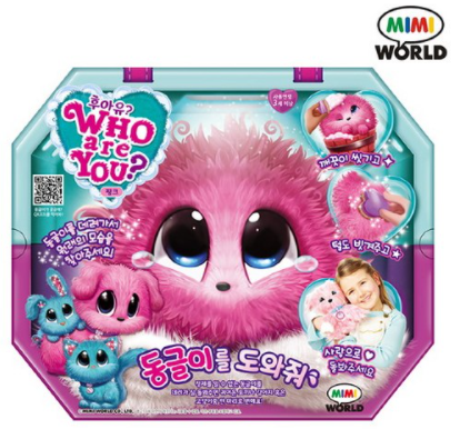 미미월드 후아유 동글이를 도와줘 핑크 작동인형, 혼합색상