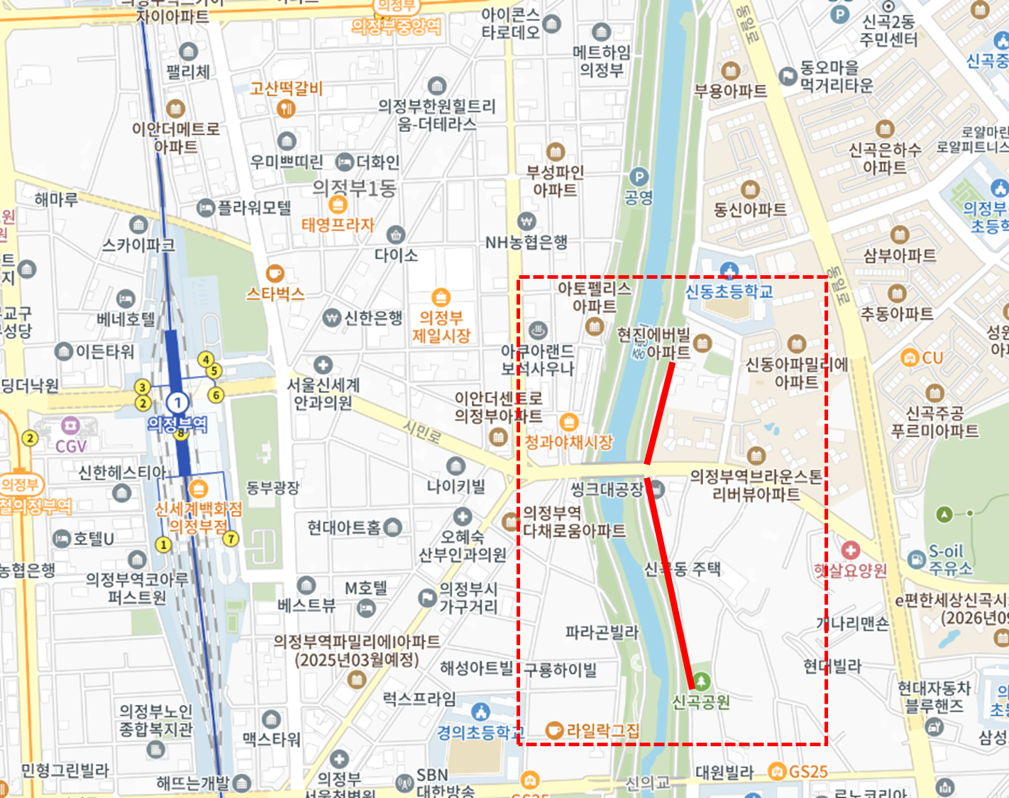 의정부제일시장 무료주차장