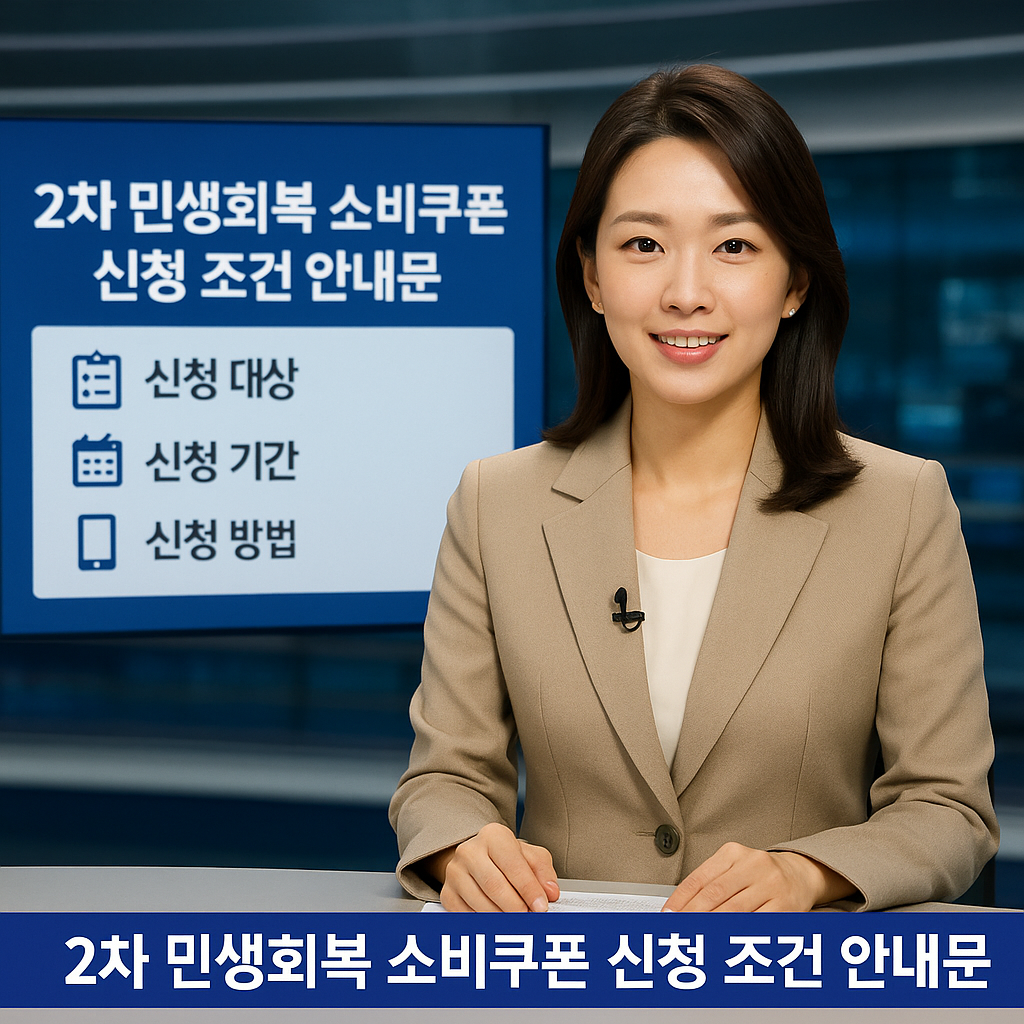 2차 민생회복 소비쿠폰 신청 조건