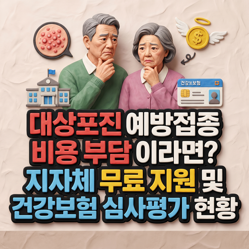 대상포진 예방접종 가격 부담된다면? 지자체별 무료 지원 및 건강보험 검토 현황
