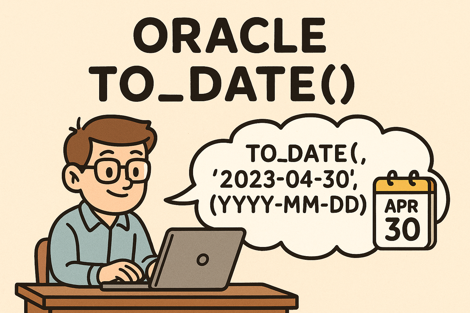 오라클 TO_DATE() 함수로 날짜 문자열을 손쉽게 변환하는 법