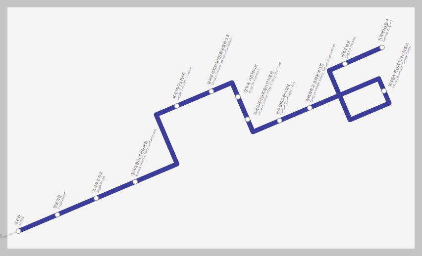 6600번 공항버스-노선도