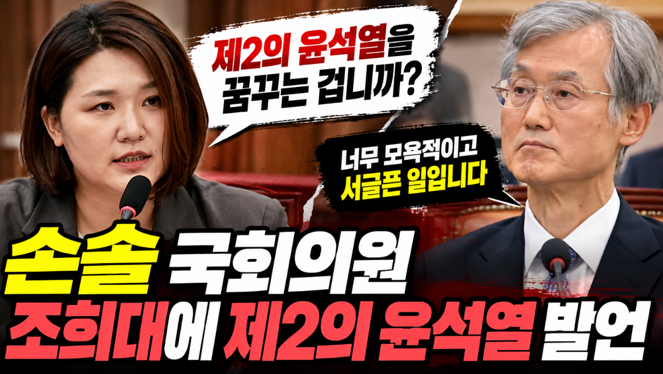 손솔 국회의원|프로필·나이·조희대 제2의 윤석열 발언