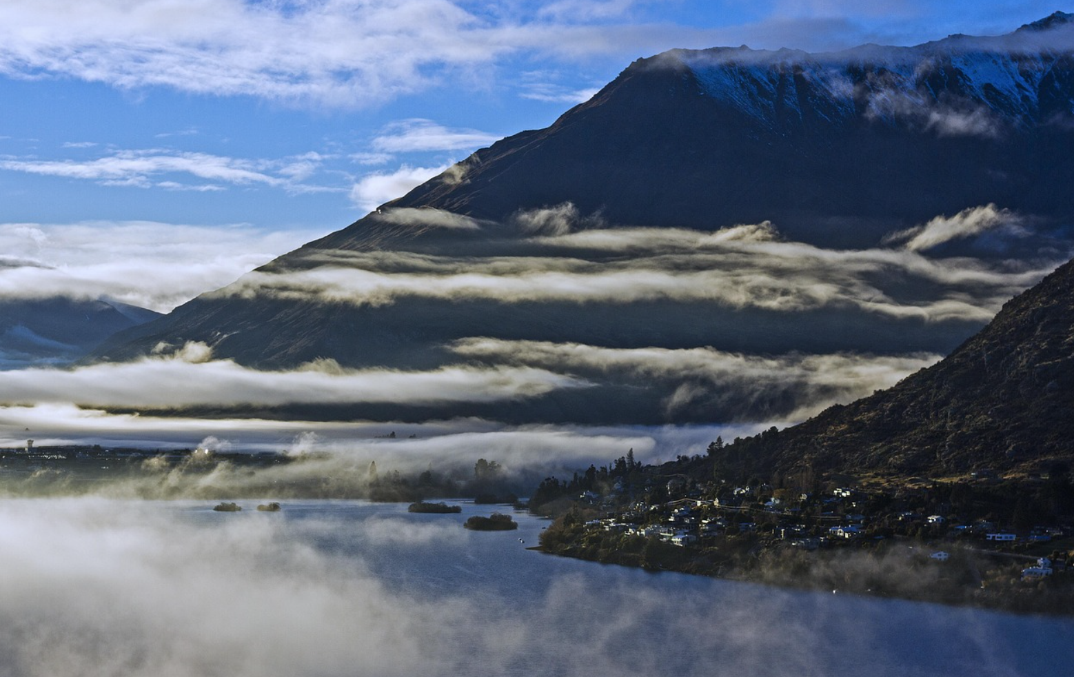 뉴질랜드의 자연 풍경 사진