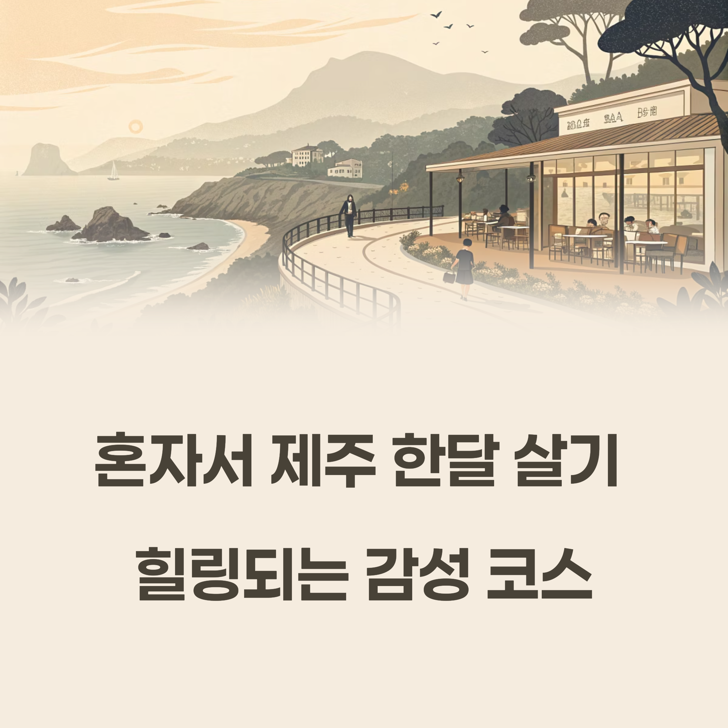 혼자서 제주 한달 살기