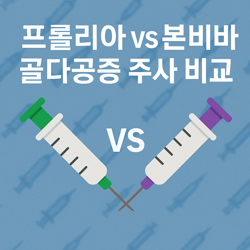 프롤리아 vs 본비바: 골다공증 주사 효과