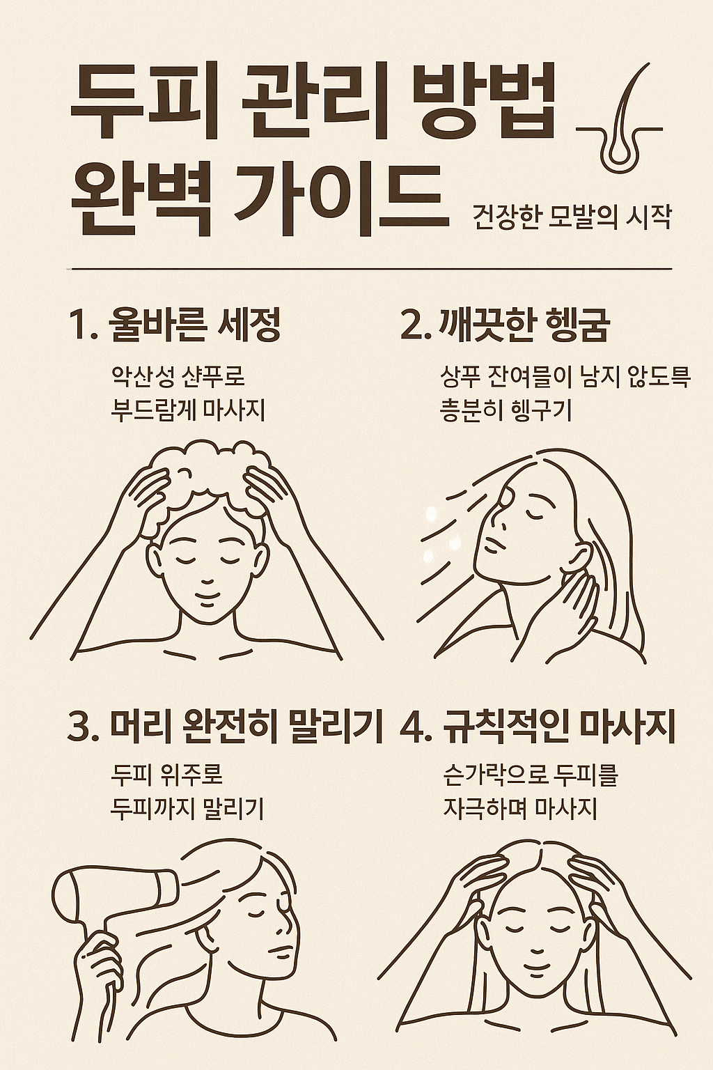 두피 관리 방법