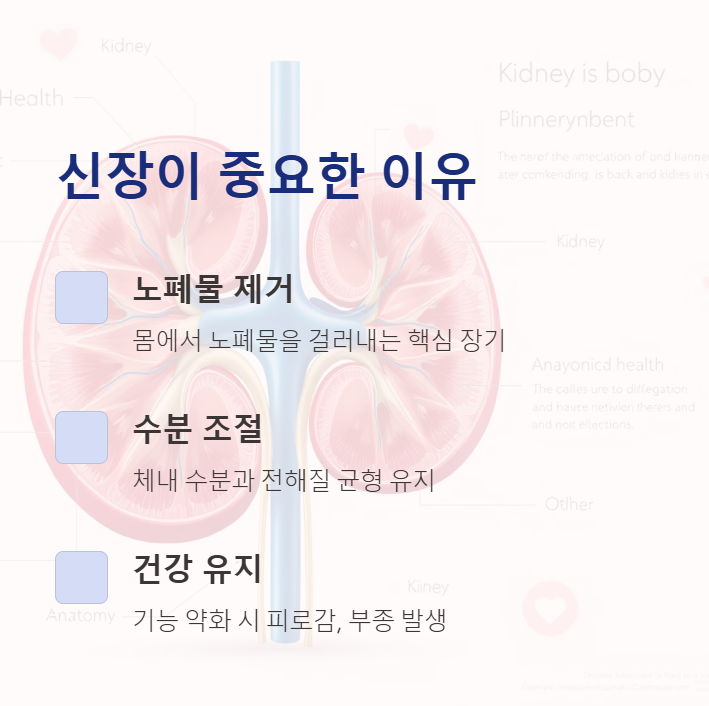 신장이 중요한 이유