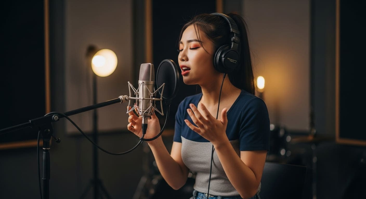 보컬-트레이닝하는-여자