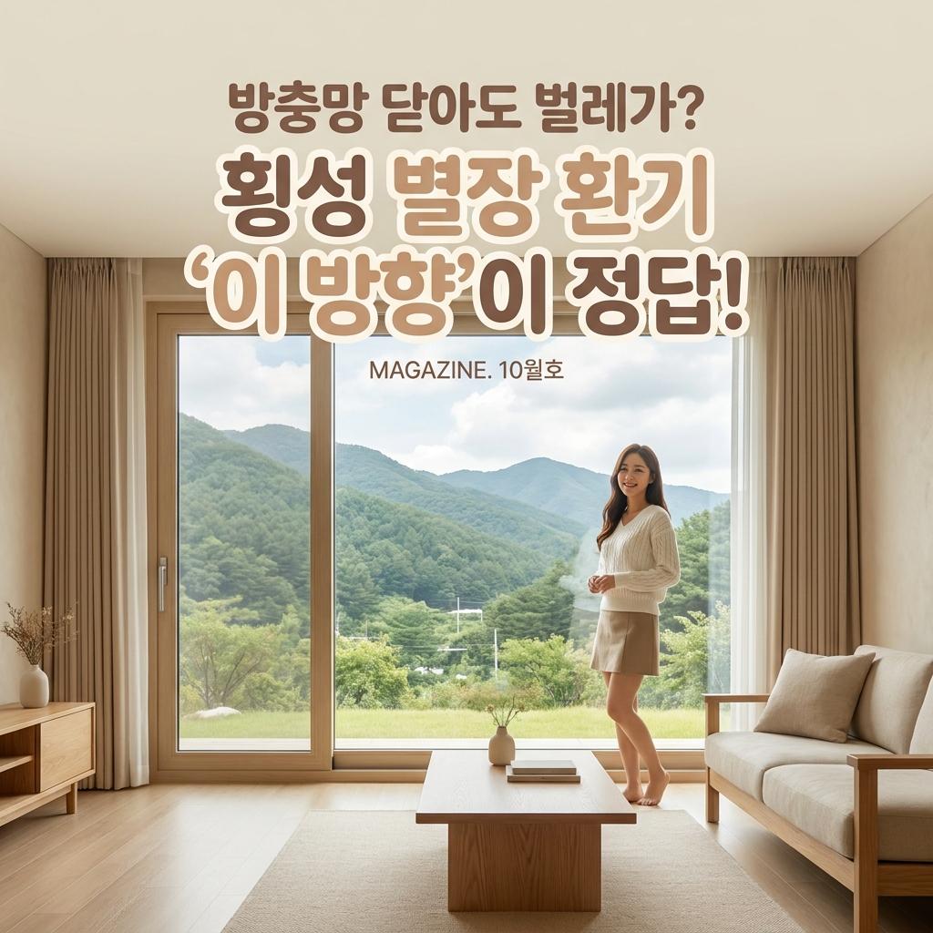 횡성 전원주택 환기 창문 방향, 30평형 별장 산벌레 차단하는 샷시 벌레 차단 틈새 공략법