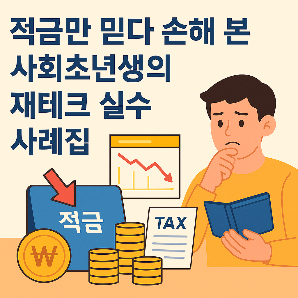 적금만 믿다 손해 본 사회초년생의 재테크 실수 사례집