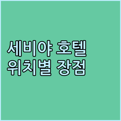세비야 여행객 필독 추천 호텔 Bes..
