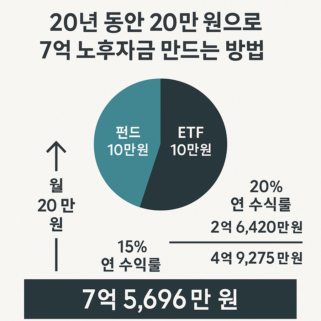 20년 후를 위한 투자, 월 20만 원으로 7억 원 만들기