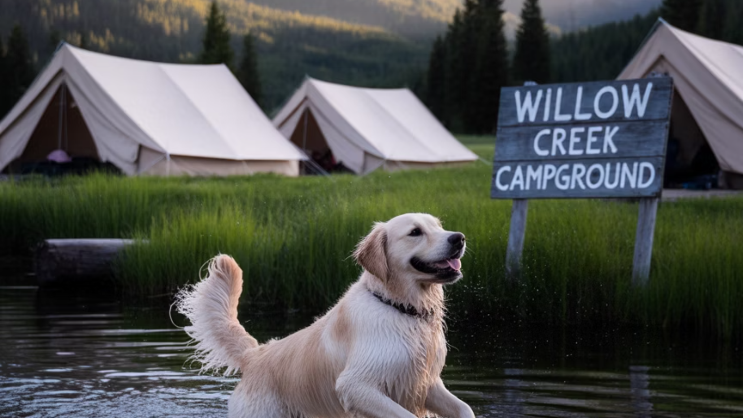 반려견 계곡 캠핑의 매력
