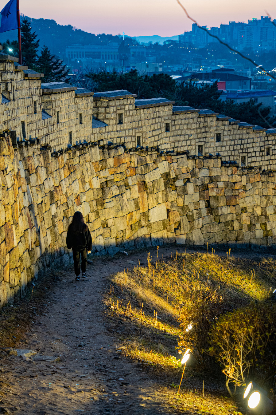 방화수류정 성곽
