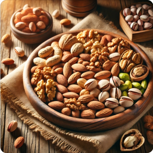 고지혈증에 좋은 견과류 이미지