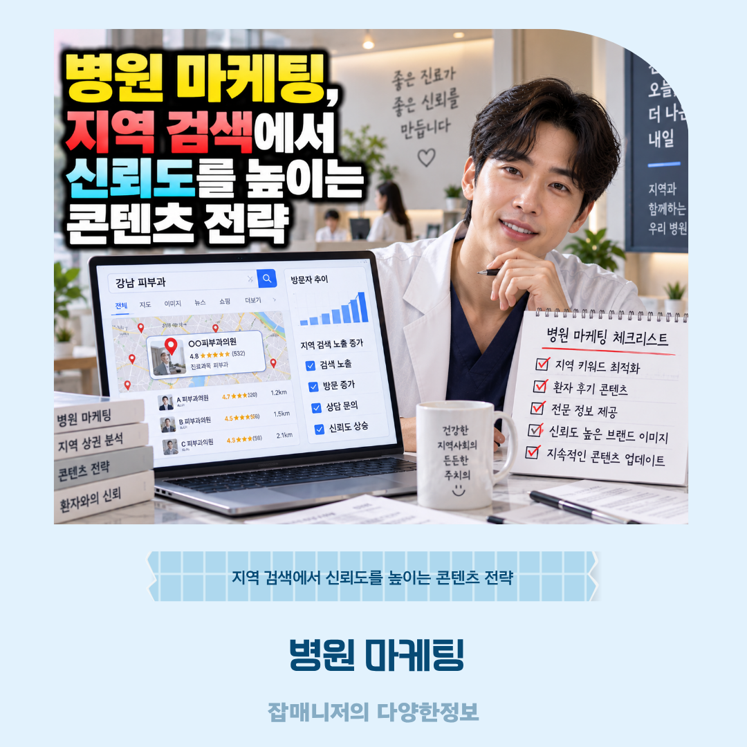 병원 마케팅, 지역 검색에서 신뢰도를 높이는 콘텐츠 전략