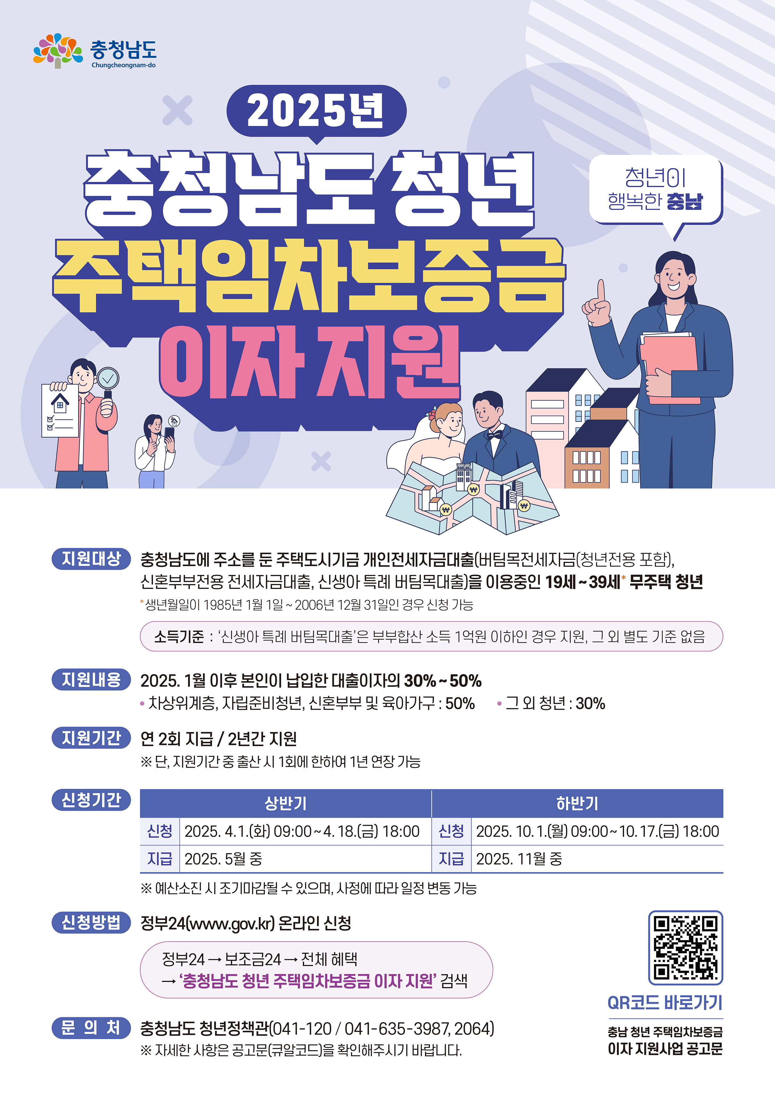 충청남도 청년 주택임차보증금 이자지원