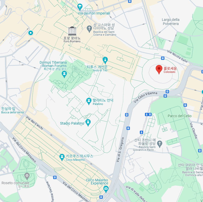 콜로세움 위치 지도