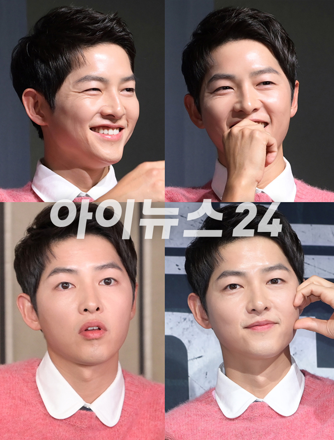 배우 송중기가 17일 오후 서울 여의도동 페어몬트 엠버서더호텔에서 열린 JTBC 새 금토일 드라마 '재벌집 막내아들' 제작발표회에 참석하고 있다. [사진=정소희 기자]
