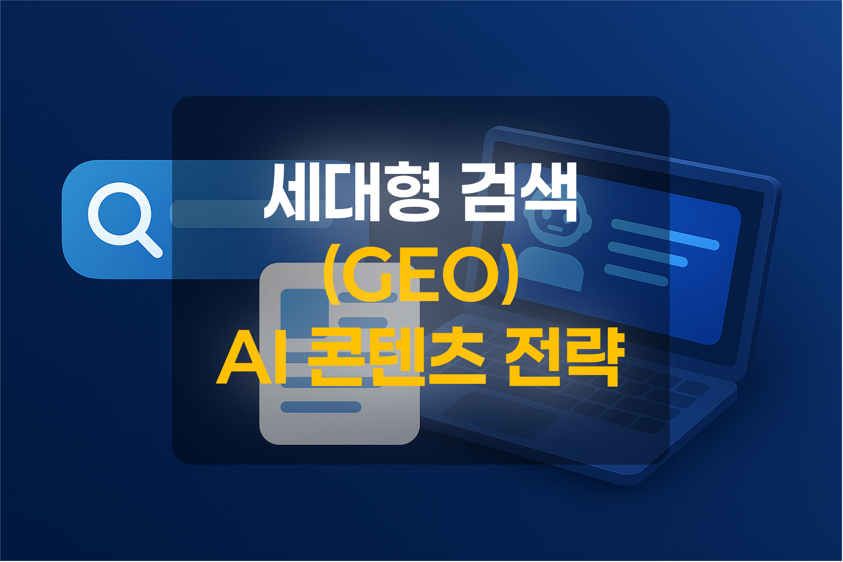 AI 콘텐츠 제작을 표현한 그림