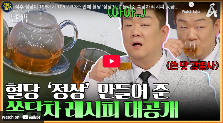 쏙당차 뜻 만들기 재료 레시피 효능 부작용 만드는법 먹는방법