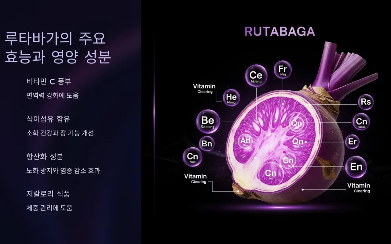 루타바가의 주요 효능과 영양 성분