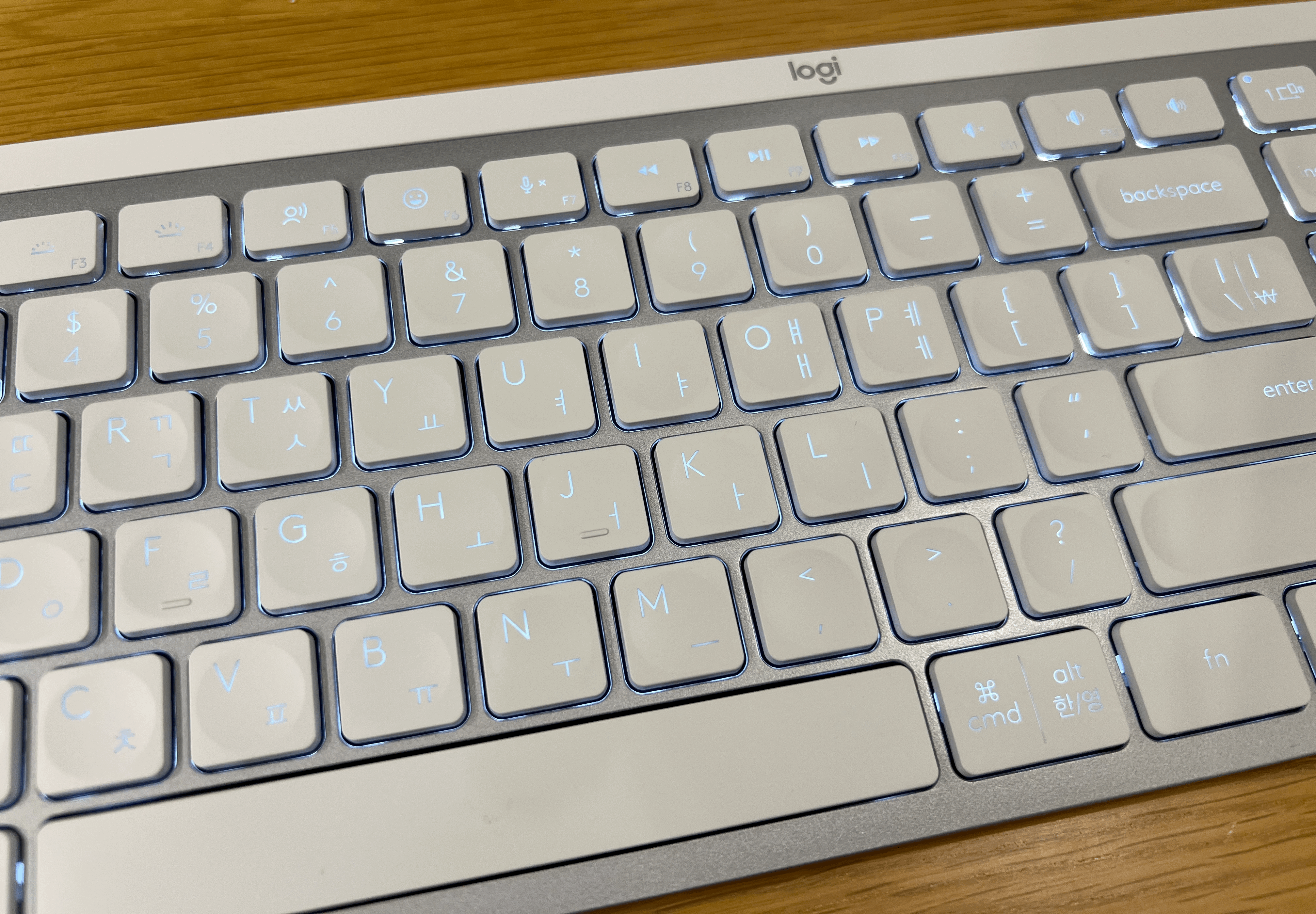 MX Keys S 백라이트