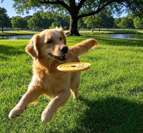 귀여운 반려동물과 아침 산책으로 상쾌한 하루를 시작