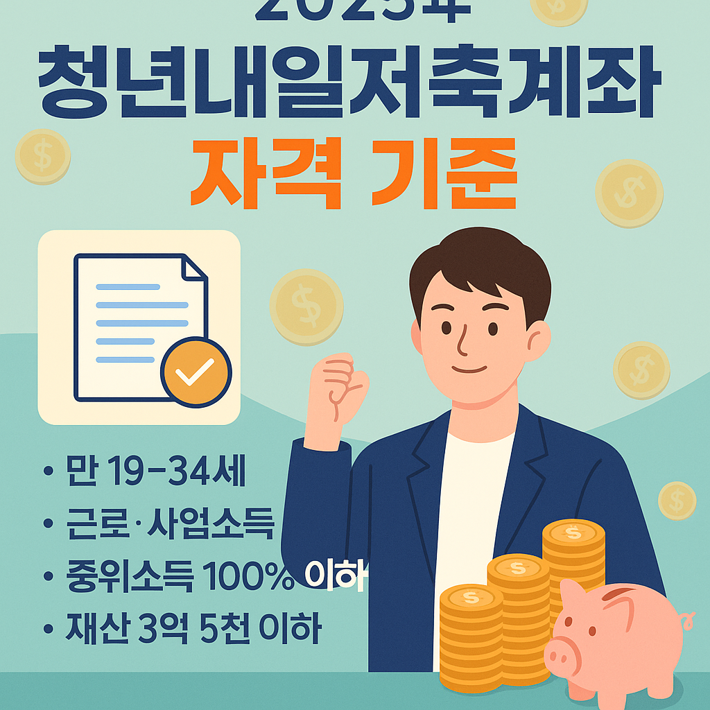2025 청년내일저축계좌 자격 기준