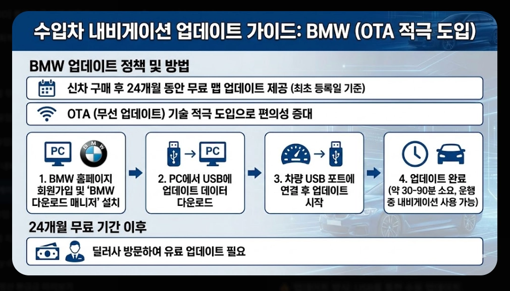 내비게이션 맵 업데이트 시기