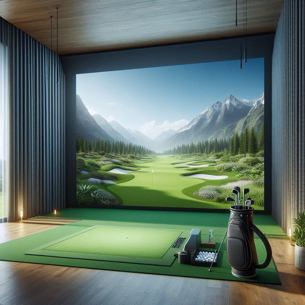 스크린골프장 배경